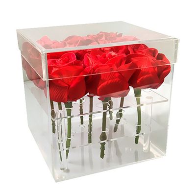 Stockage acrylique clair acrylique détachable de Rose Flower Box Eternal Life de boîte de présentation
