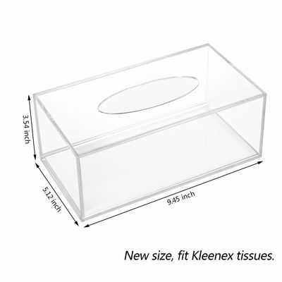 Distributeur en plastique rectangulaire multifonctionnel de tissu de boîte de présentation d'acrylique de perspex