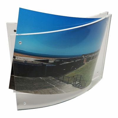 L'affichage acrylique de photo de certificat de GV a courbé l'album de cadres de tableau