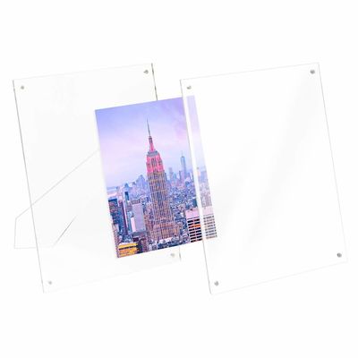 cadres acryliques debout libres de photo d'affichage acrylique de photo de 3.5inch 5inch