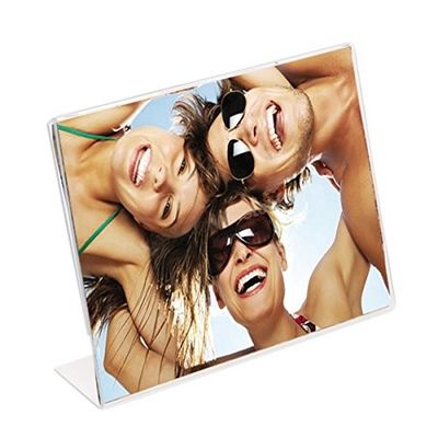 Cadre acrylique clair acrylique de position d'individu de l'affichage 8x10 de photo de rectangle