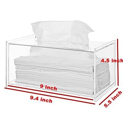 Distributeur en plastique de boîte de tissu de serviette d'espace libre d'OEM de boîte acrylique de support