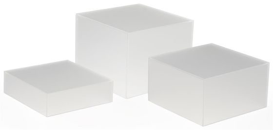 boîte de présentation acrylique de 5x5 4x4 3x3 3 morceaux de collection de boîte de musée