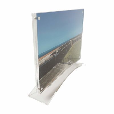 Cadre acrylique détachable de position d'individu d'affichage acrylique léger de photo