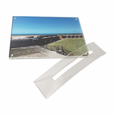 Cadre acrylique détachable de position d'individu d'affichage acrylique léger de photo