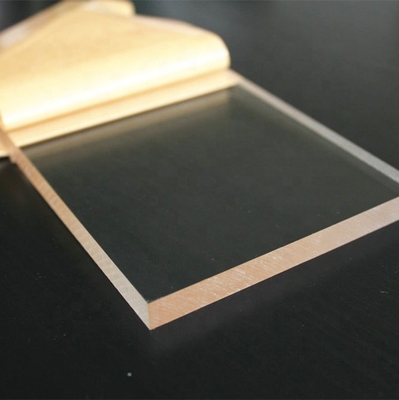 Feuille acrylique de fonte carrée transparente de panneau de signe avec le papier protecteur